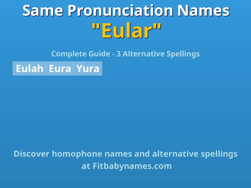 Infographic: Eular same pronunciation names, similar names, and homophone names