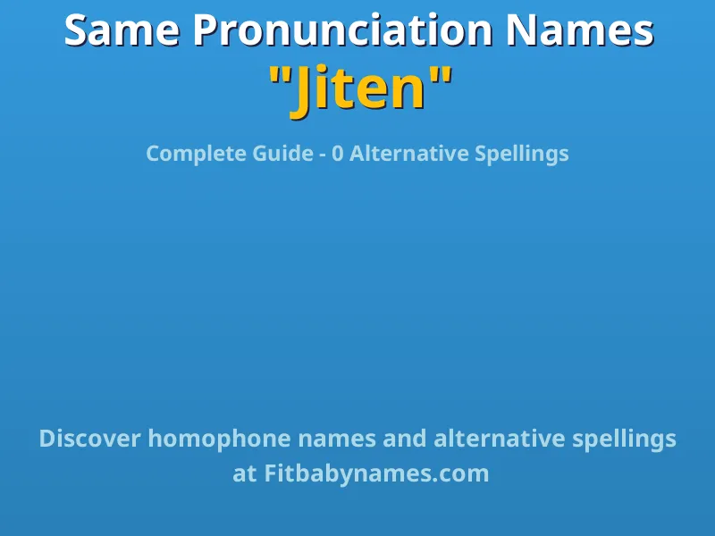 Infographic: Jiten same pronunciation names, similar names, and homophone names