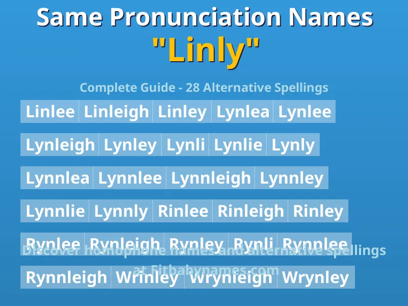 Infographic: Linly same pronunciation names, similar names, and homophone names