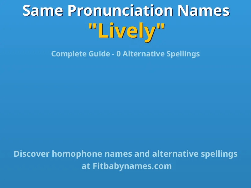 Infographic: Lively same pronunciation names, similar names, and homophone names