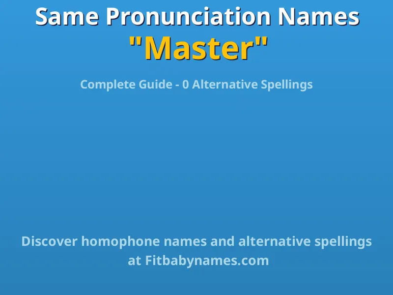 Infographic: Master same pronunciation names, similar names, and homophone names