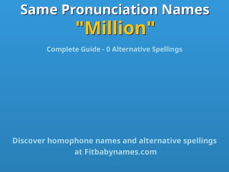 Infographic: Million same pronunciation names, similar names, and homophone names