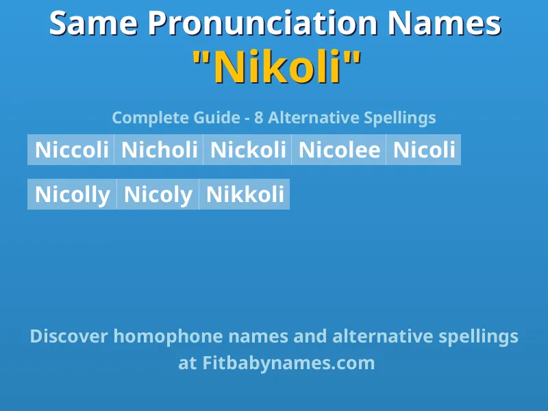 Infographic: Nikoli same pronunciation names, similar names, and homophone names