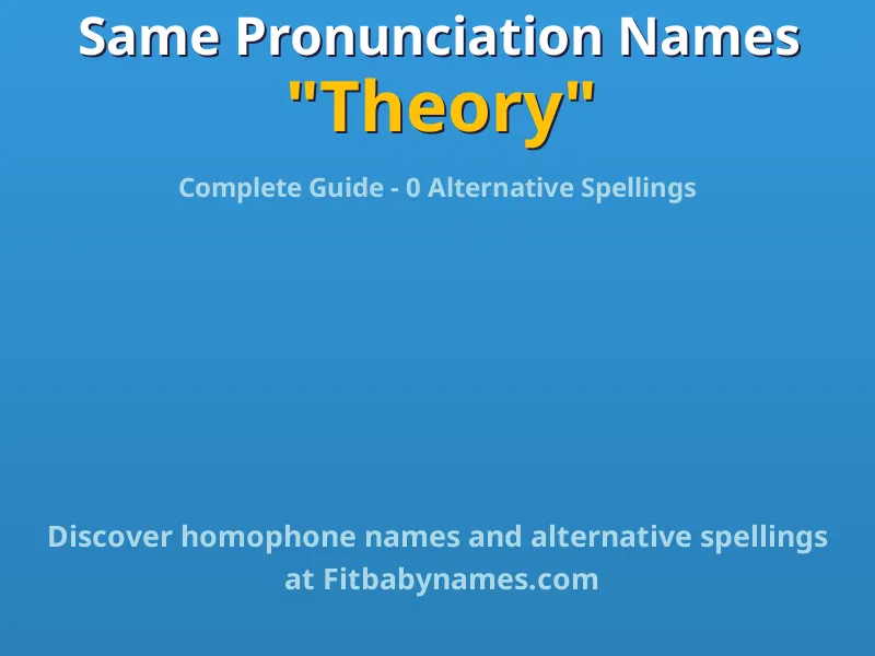 Infographic: Theory same pronunciation names, similar names, and homophone names