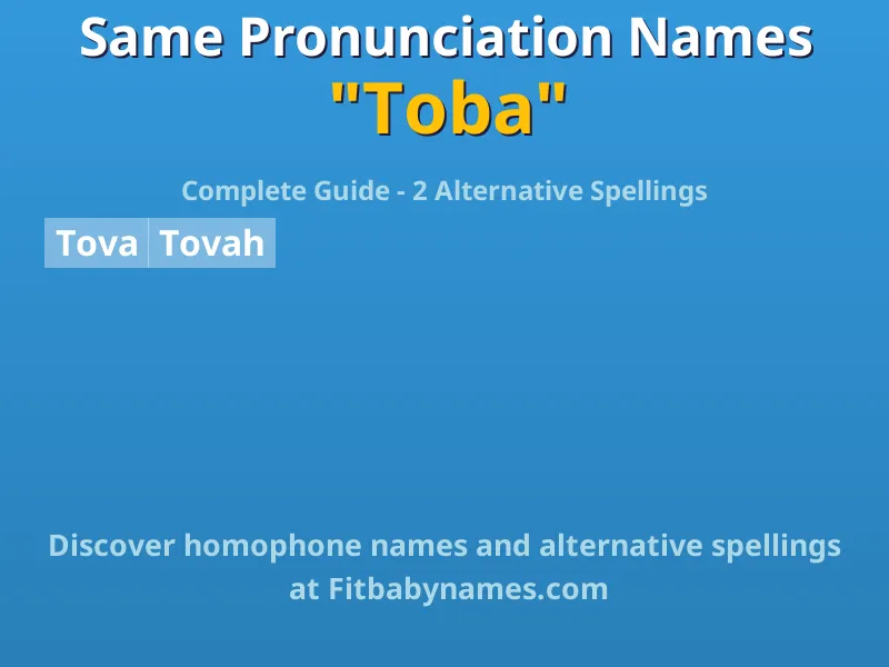 Infographic: Toba same pronunciation names, similar names, and homophone names