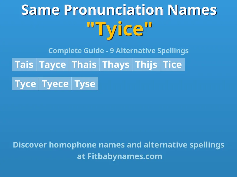 Infographic: Tyice same pronunciation names, similar names, and homophone names