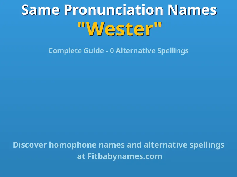 Infographic: Wester same pronunciation names, similar names, and homophone names