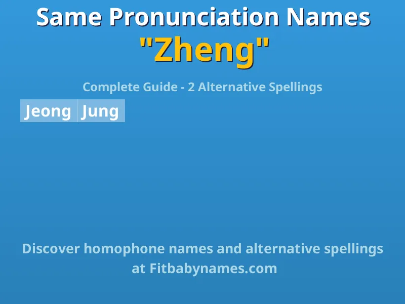 Infographic: Zheng same pronunciation names, similar names, and homophone names
